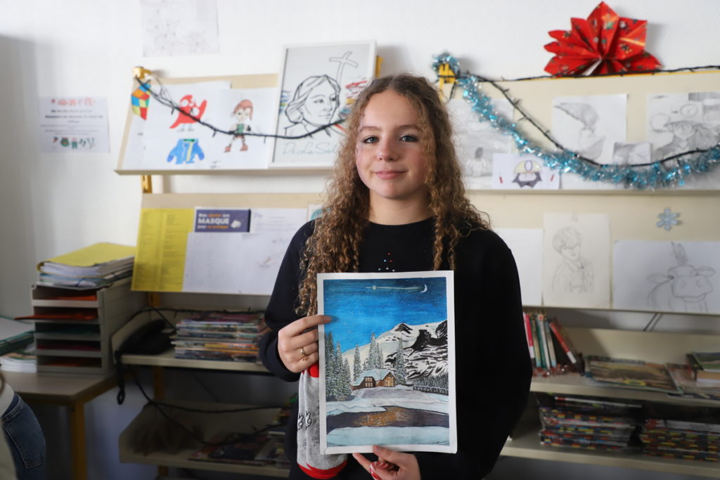 Concours de dessin de Noël au collège! 2024 2